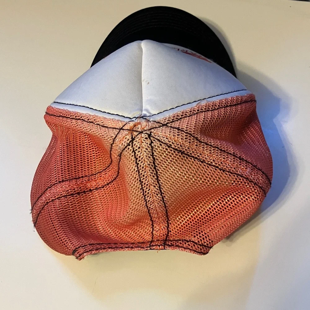 Harley-Davidson White and Orange Mesh Cap - Picture 2 of 3